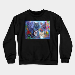 Five friends - portrait commission Crewneck Sweatshirt